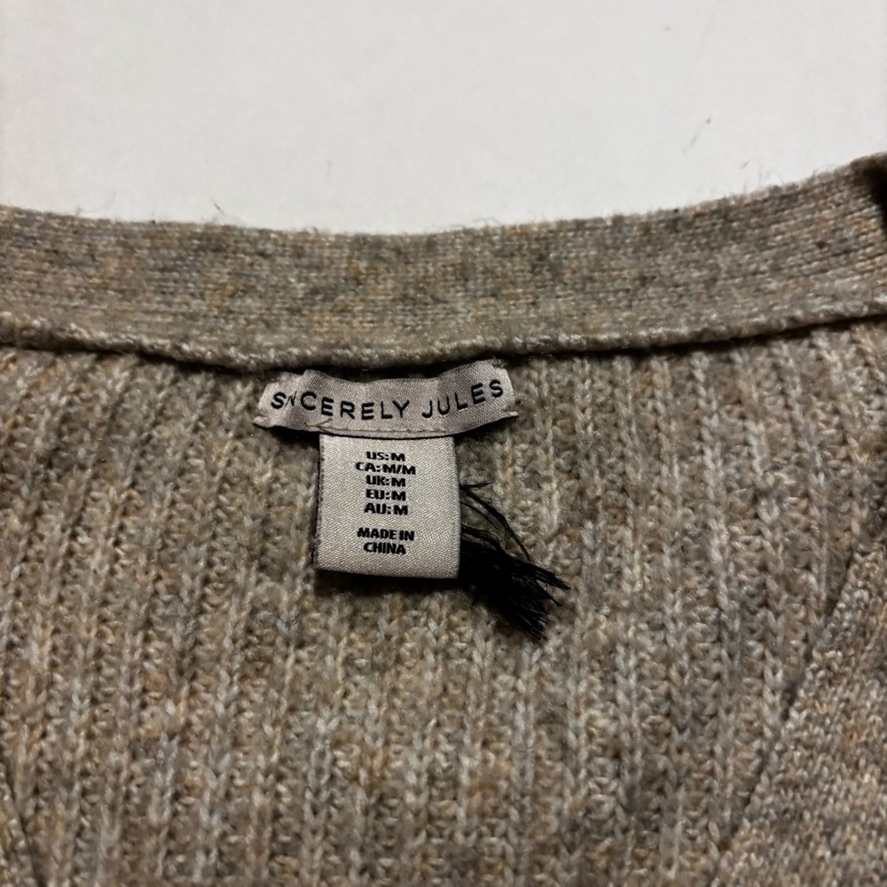sincerely jules cream cropped cardigan - Picture 4 of 4